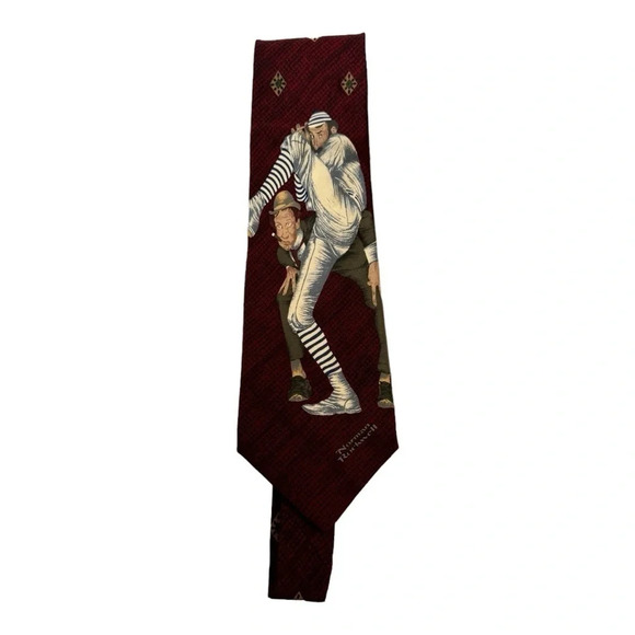 3 Norman Rockwell Ties 1990s - Picture 13 of 14